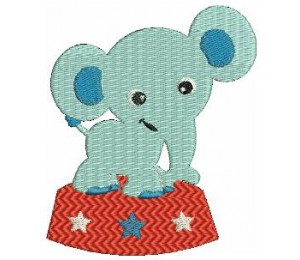 Stickdatei - Zirkus Elefant